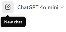 ChatGPT New Chat Button